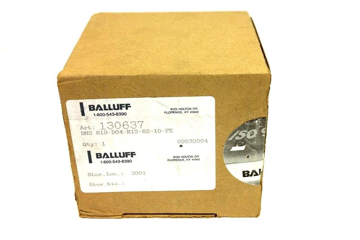 Used NIB BALLUFF BNS 819-D04-R12-62-10-FE SWITCH BNS01KK 130637 BNS819D04R126210FE