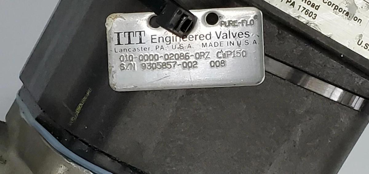 Used ITT ADVANTAGE 010-0000-02086-0RZ CWP150 ACTUATOR VALVE 90PSI