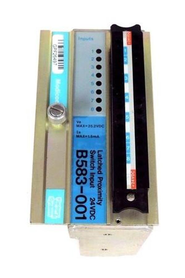 Used GOULD MODICON AS-B583-001 LATCHED PROXIMITY MODULE 25.2VDC, 1.5MA, ASB583001