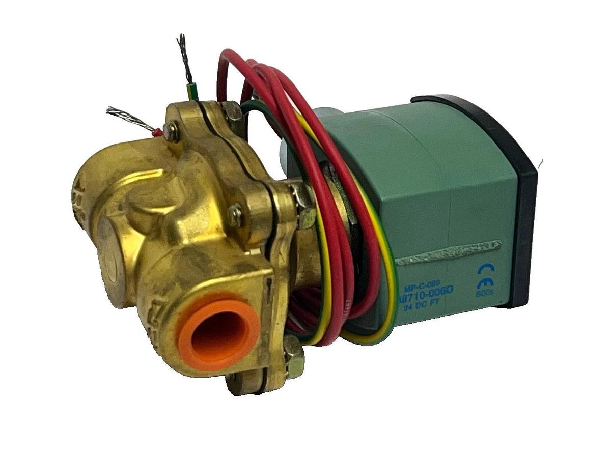 ASCO Red-Hat II 8210G33 Solenoid Valve 3/8" NPT 120V N.O. Brass 125 PSI - NSMP