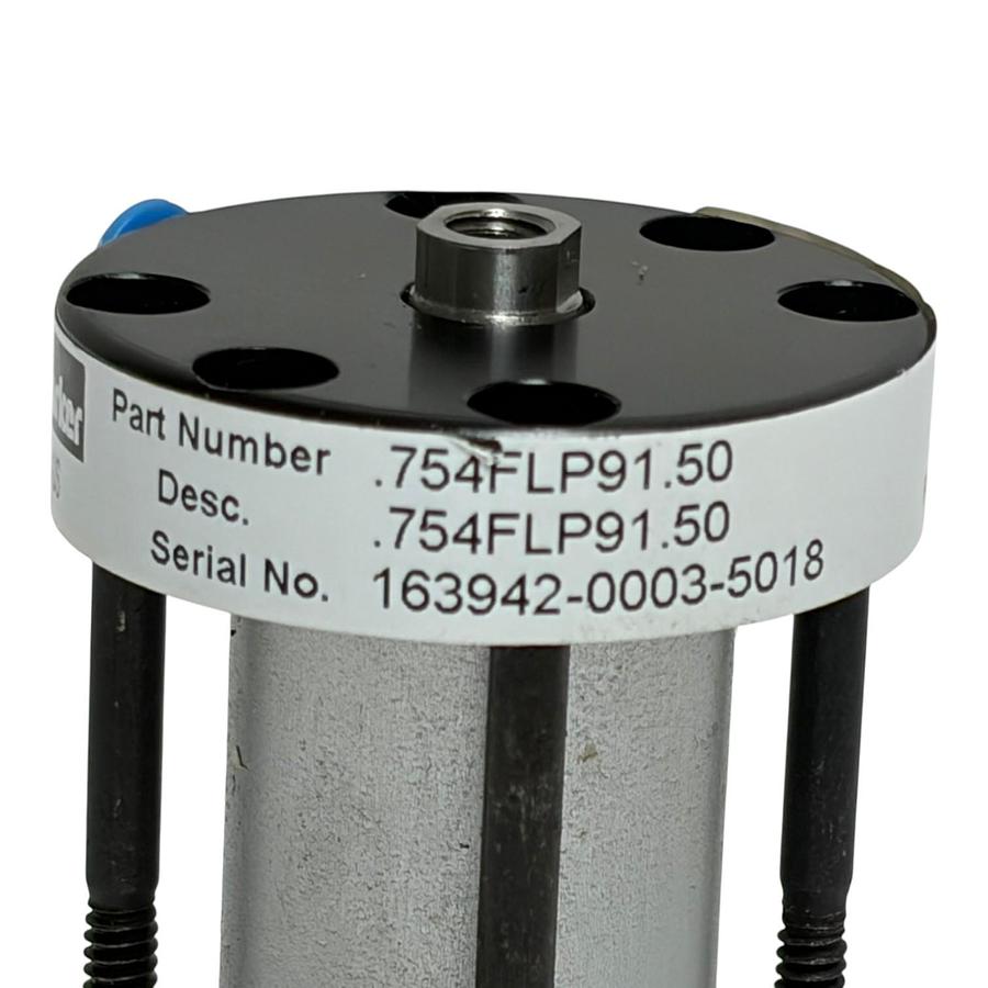 Used Parker .754FLP91.50 LP Series Compact Pneumatic Cylinder New Surplus