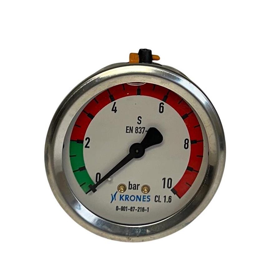 KRONES 0-901-67-216-1 / 0901672161 PRESSURE GAUGE 0-10BAR CL 1.6 OEM NSNP
