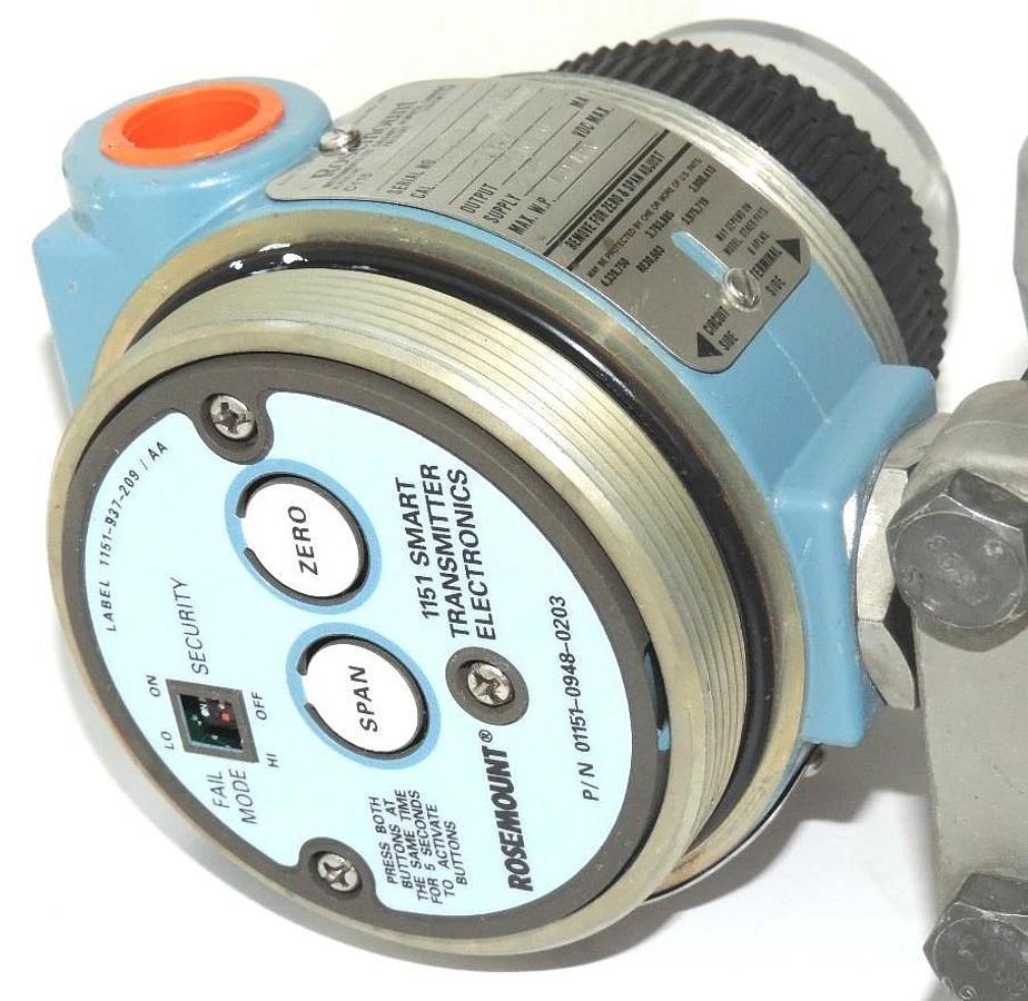 Used ROSEMOUNT C1151LT6EA6F22DL4M1C6 ALPHALINE PRESSURE TRANSMITTER, 01151-0702-0001