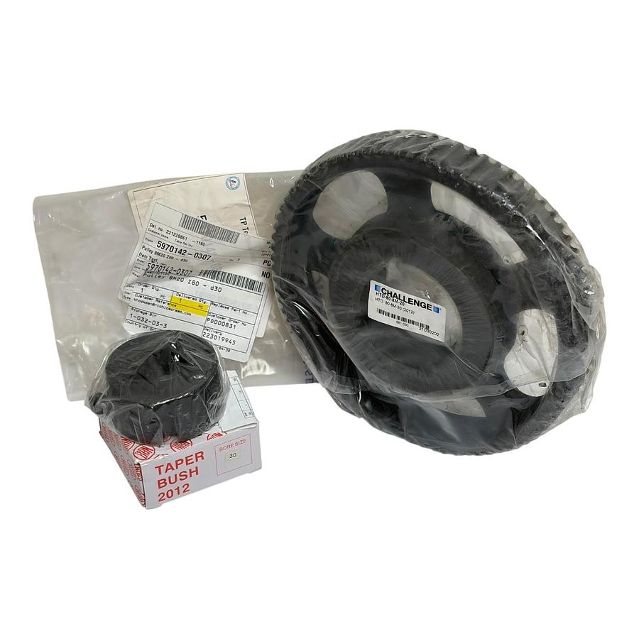 Tetra Pak 5970142-0307 Challenge HTD Timing Pulley 8M20 Z80 Taper Bush 2012 Kit