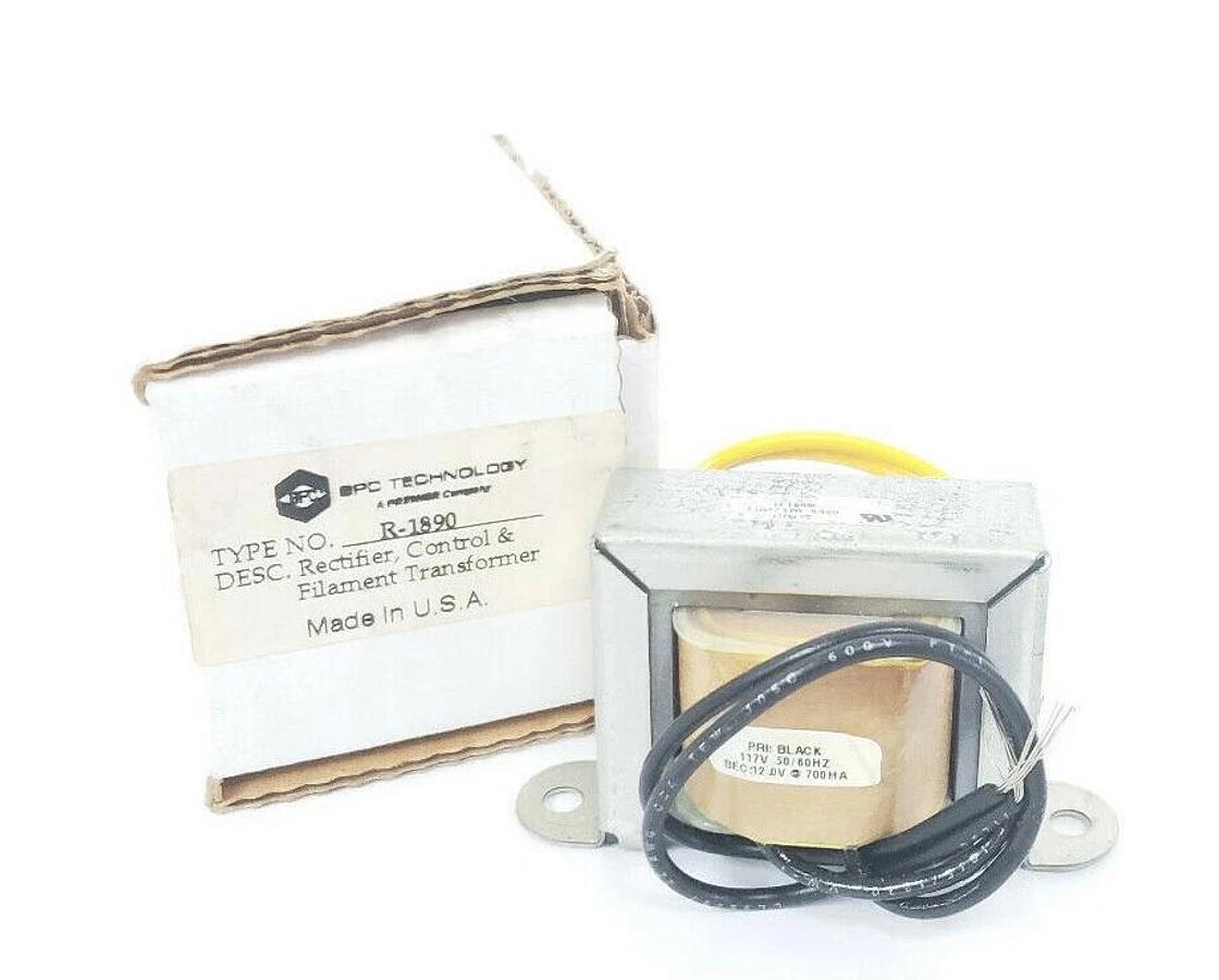 NIB SPC TECHNOLOGY R-1890 RECTIFIER, CONTROL & FILAMENT TRANFORMER R1890
