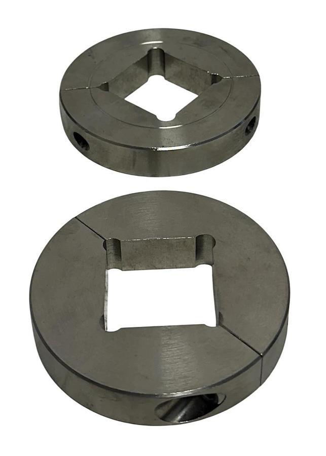 2 STAFFORD 15S108 2PC SQUARE BORE SHAFT COLLARS 1-1/2'' 87602 STAINLESS NSNP