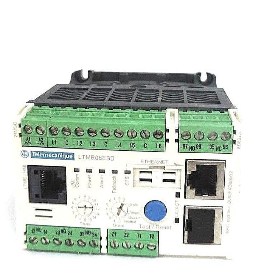 Used TELEMECANIQUE LTMR08EBD MOTOR MANAGEMENT CONTROLLER - ETHERNET - DC