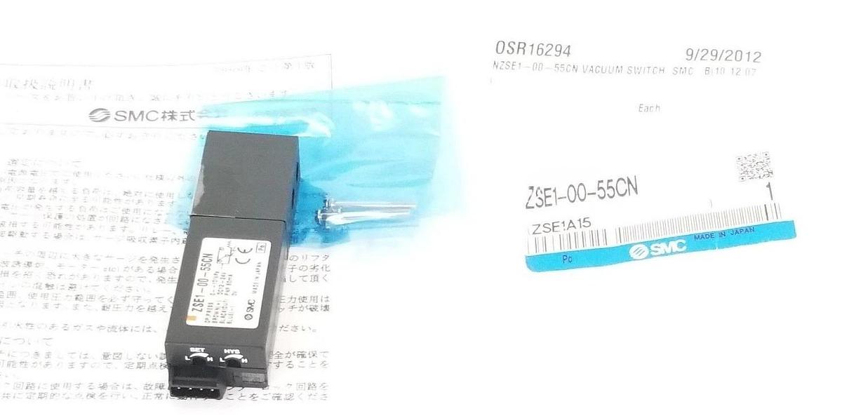 Used NEW SMC ZSE1-00-55CN COMPACT PRESSURE SWITCH ZSE10055CN
