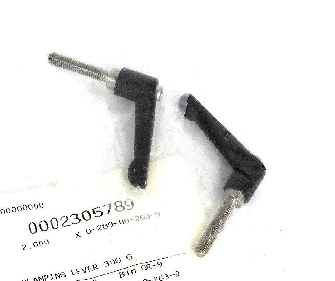 Used LOT OF 2 NEW KHS 0-289-00-263-9 LEVER CLAMPS 0289002639