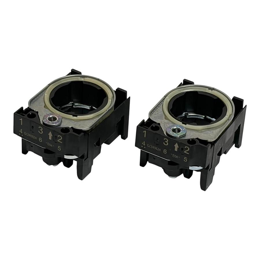 Siemens Sirius Act 3SU1550-0AA10-0AA0 3-Way Metal Module Holder Lot of 2