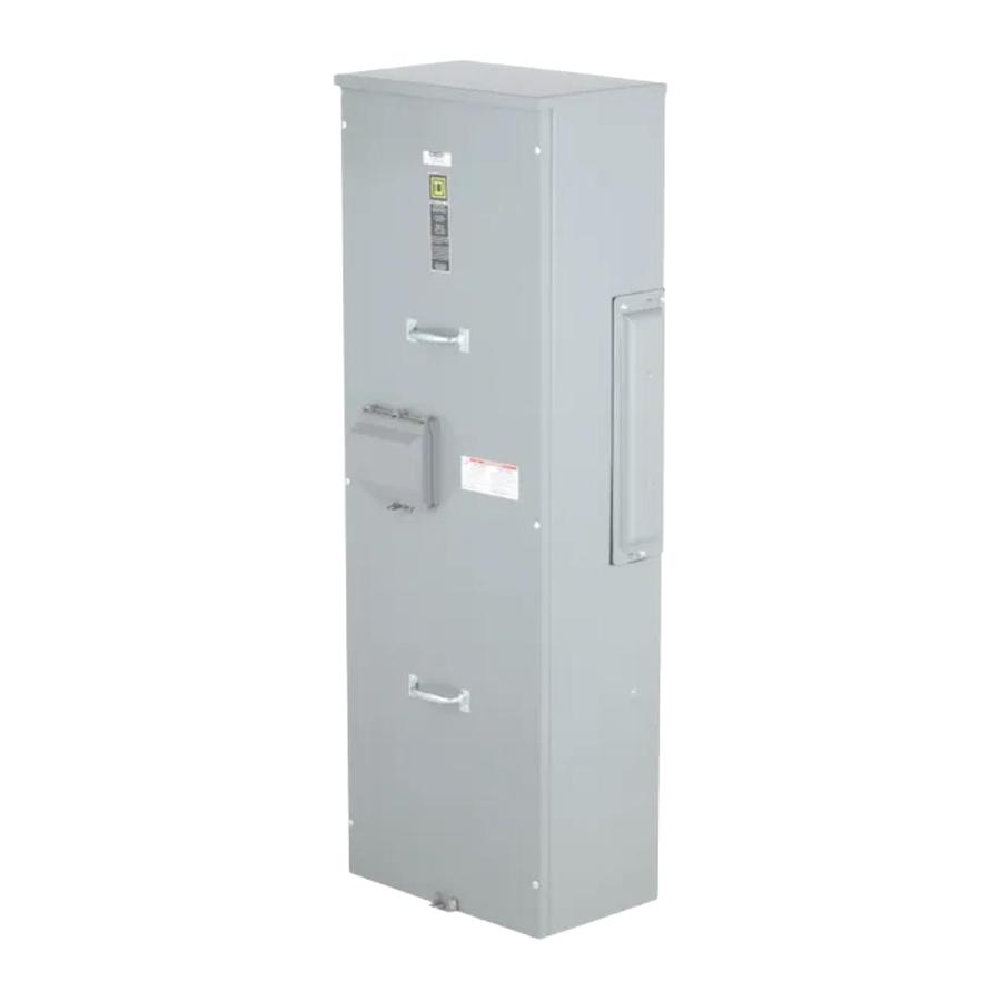 Used Square D EZM1400CB EZ Meter-Pak Main Circuit Breaker Unit 400A 120/240VAC 1Ph/3W
