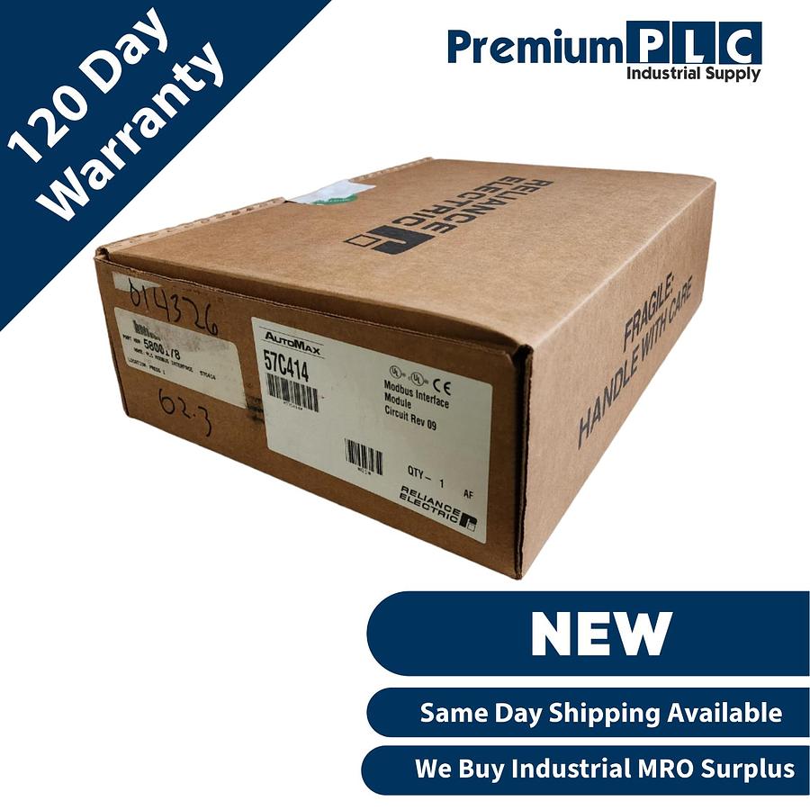 Used NEW RELIANCE ELECTRIC 57C414 REV 09 AutoMax MODBUS INTERFACE 0-57414-1R 57C-414