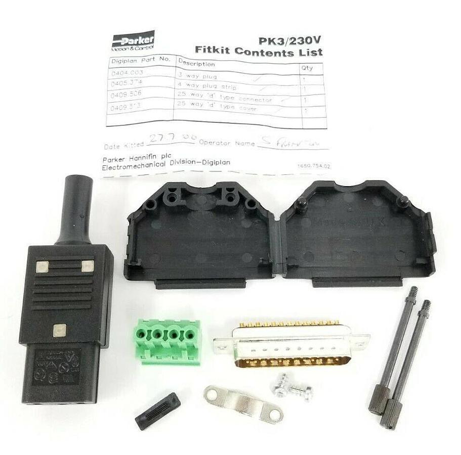 Used NIB PARKER PK3/230V STEPPING MOTOR DRIVE 115/230V 50/60HZ 150VA W/ FITKIT PK3