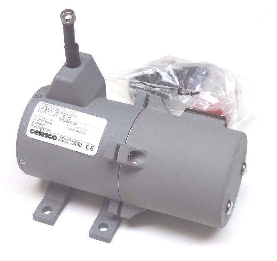 Used NIB CELESCO PT8510-0040-111-1310 POSITION TRANSDUCER 0.002-5.004VDC, 40" RANGE