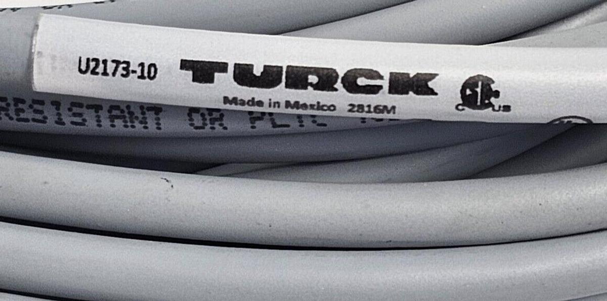 Used NEW TURCK RK 4.4T-10 CORDSET SINGLE ENDED ID NUMBER: U2173-10