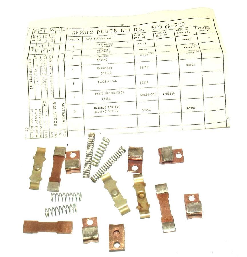 NEW HUBBELL 99650 CONTACT KIT