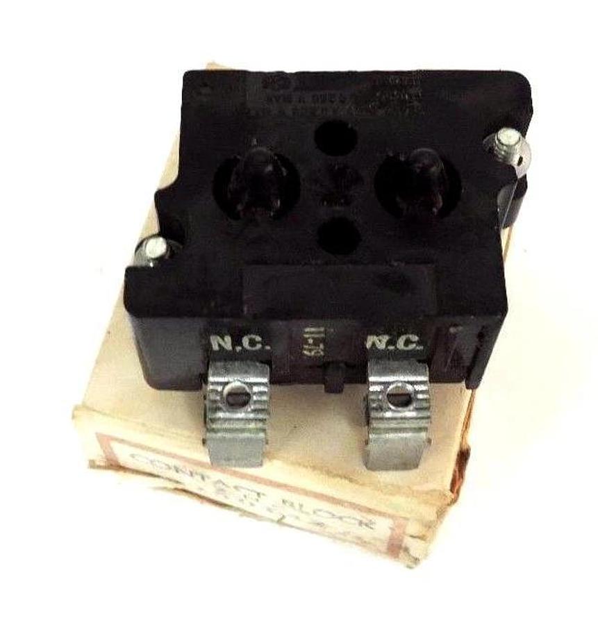 Used CUTLER HAMMER 10250T42 SER. A3 CONTACT BLOCK 2 N.C.