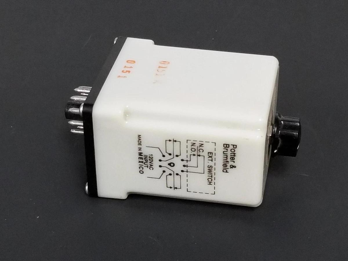 Used POTTER & BRUMFIELD CHB-38-70013 TIME DELAY RELAY 120VAC 1-6SEC 11-PIN