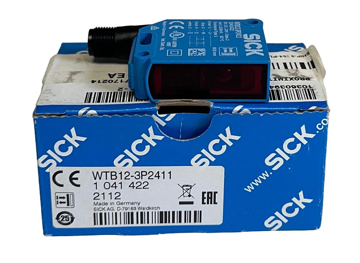 Used NEW SICK WTB12-3P2411 / 1041422 PHOTOELECTRIC PROXIMITY SENSOR 10-30VDC NSMP