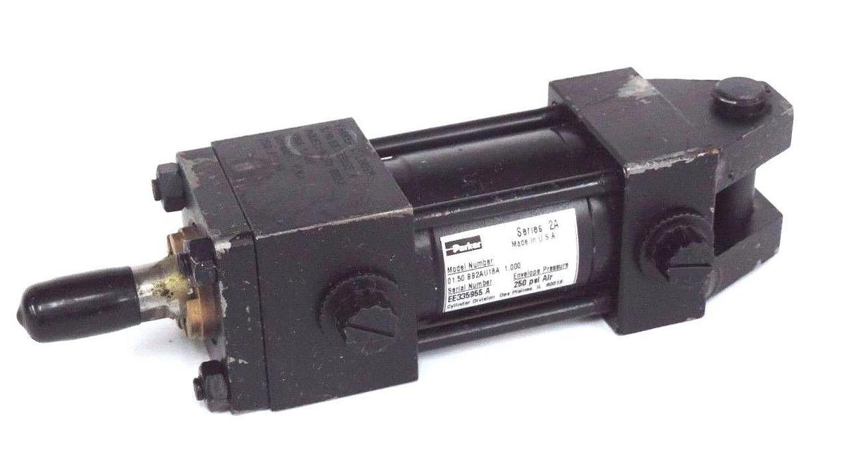 Used PARKER 01.50 BB2AU18A 1.000 CYLINDER SER. 2A ENVELOPE PRESSURE 250PSI