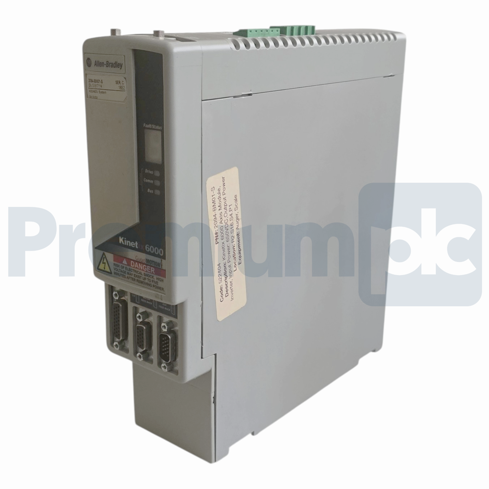 Used Surplus Allen Bradley 2094-BM01-S /C Kinetix 6000 Axis Servo Module 460V 9A XLNT