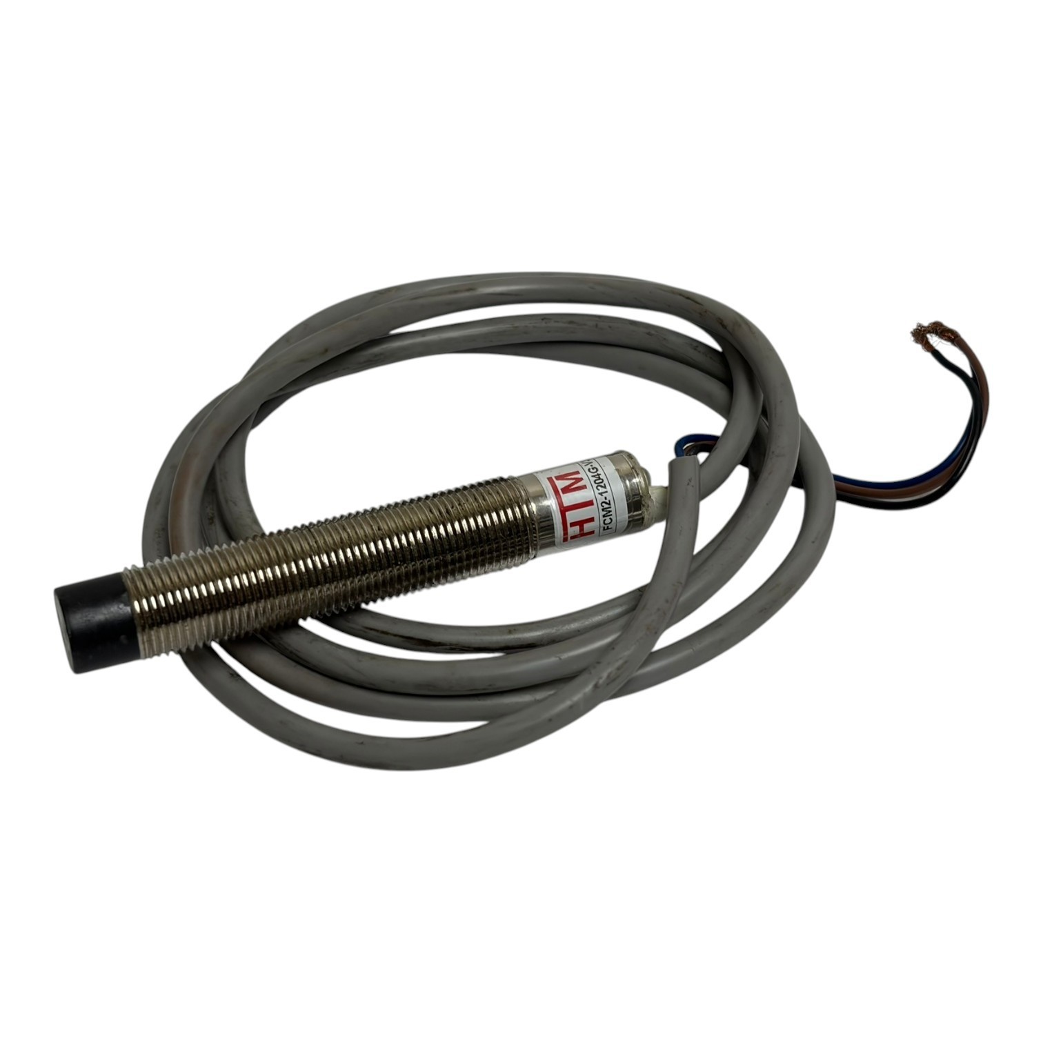 Used HTM Sensors FCM2-1204G-V3U2 Inductive Analog Proximity Sensor M12