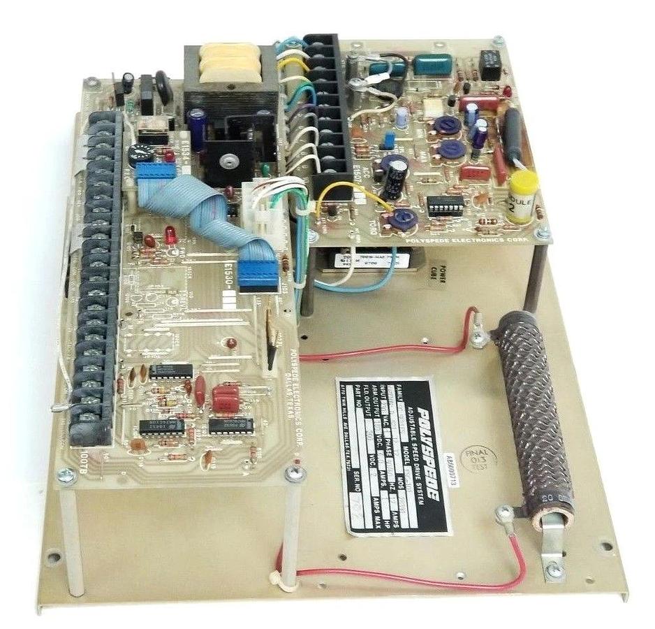 Used POLYSPEDE ESC-101 ADJ. SPEED DRIVE SYSTEM E1530-032, E1507-012, E1534-01