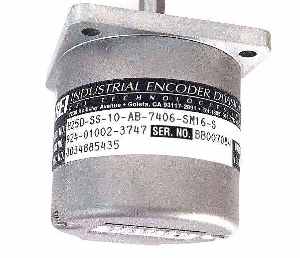 Used NEW BEI H25D-SS-10-AB-7406-SM16-S ENCODER 924-01002-3747 7.5-24VDC IN