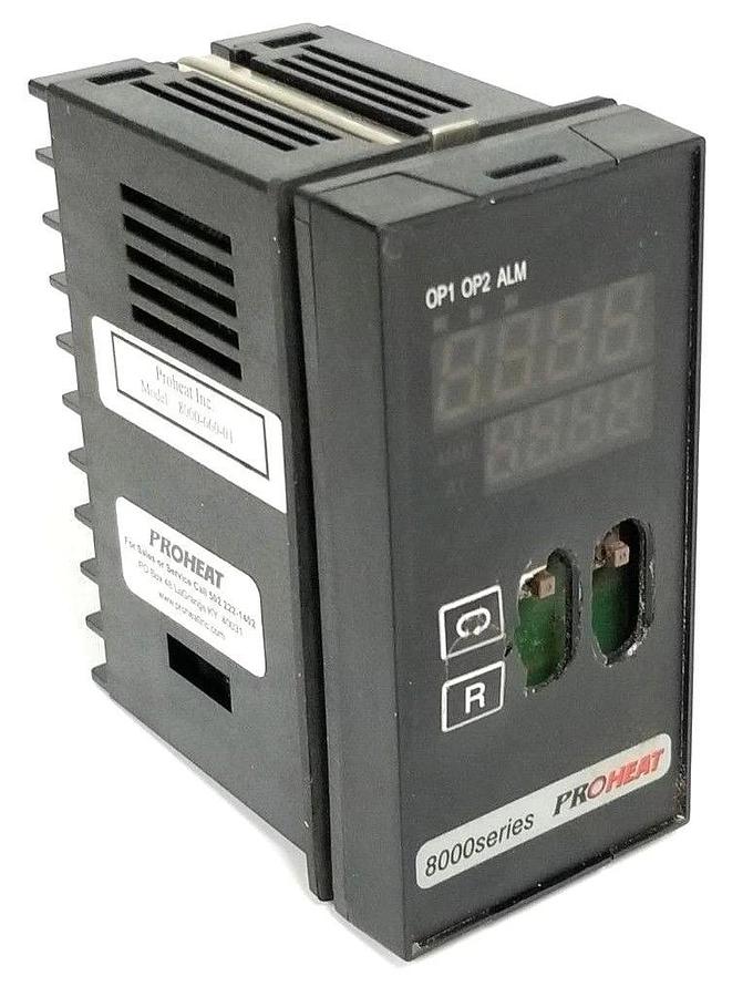 Used PROHEAT 8000-660-01 TEMPERATURE CONTROLLER 90-250VAC, 47-63HZ, 12VA