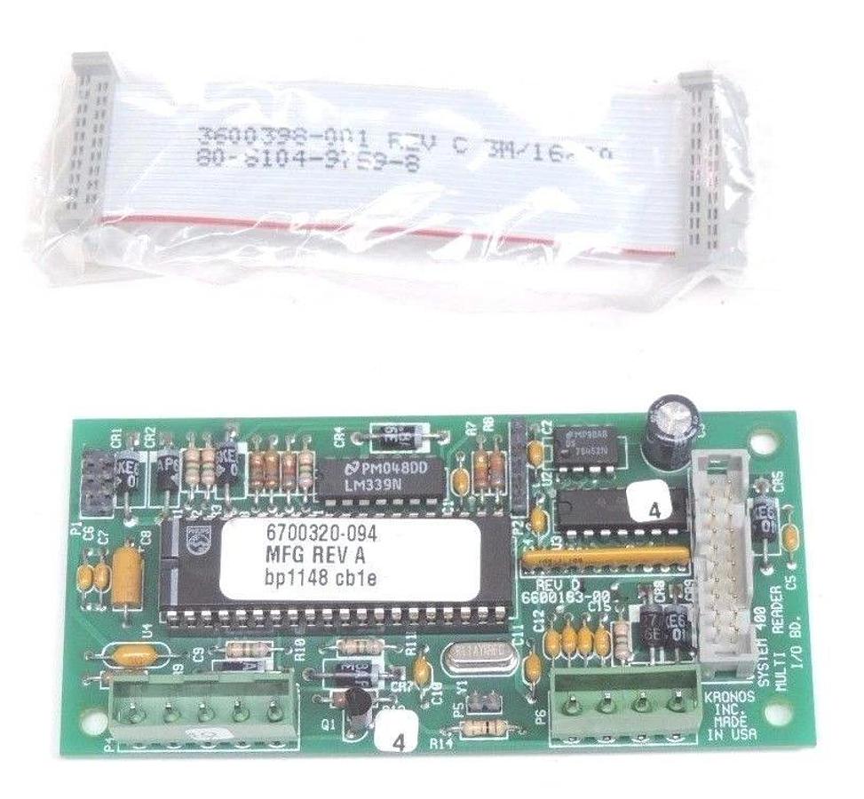 Used NIB KRONOS SYSTEM 400 MULTI READER I/O BOARD REV D, 8600767-094, 6500183-001