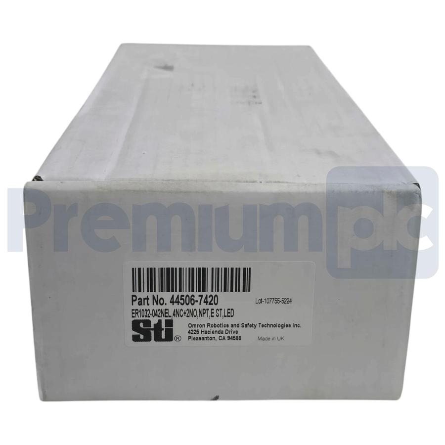 Used Omron STI 44506-7420 ER1032-042NEL Safety Rope Switch 4NC+2NO E-Stop LED NSMP