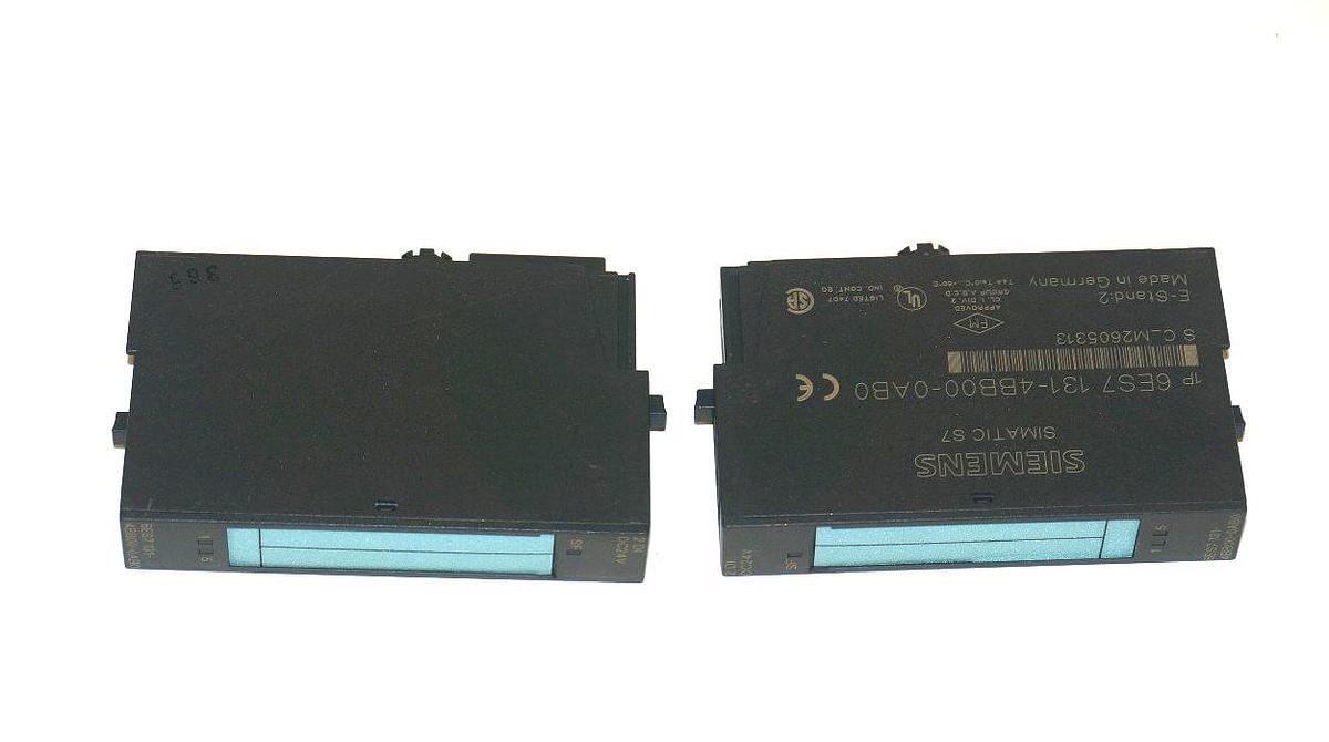 Used LOT OF 2 SIEMENS 6ES7-131-4BB00-0AB0 INPUT MODULES 2PT 24VDC 6ES71314BB000AB0