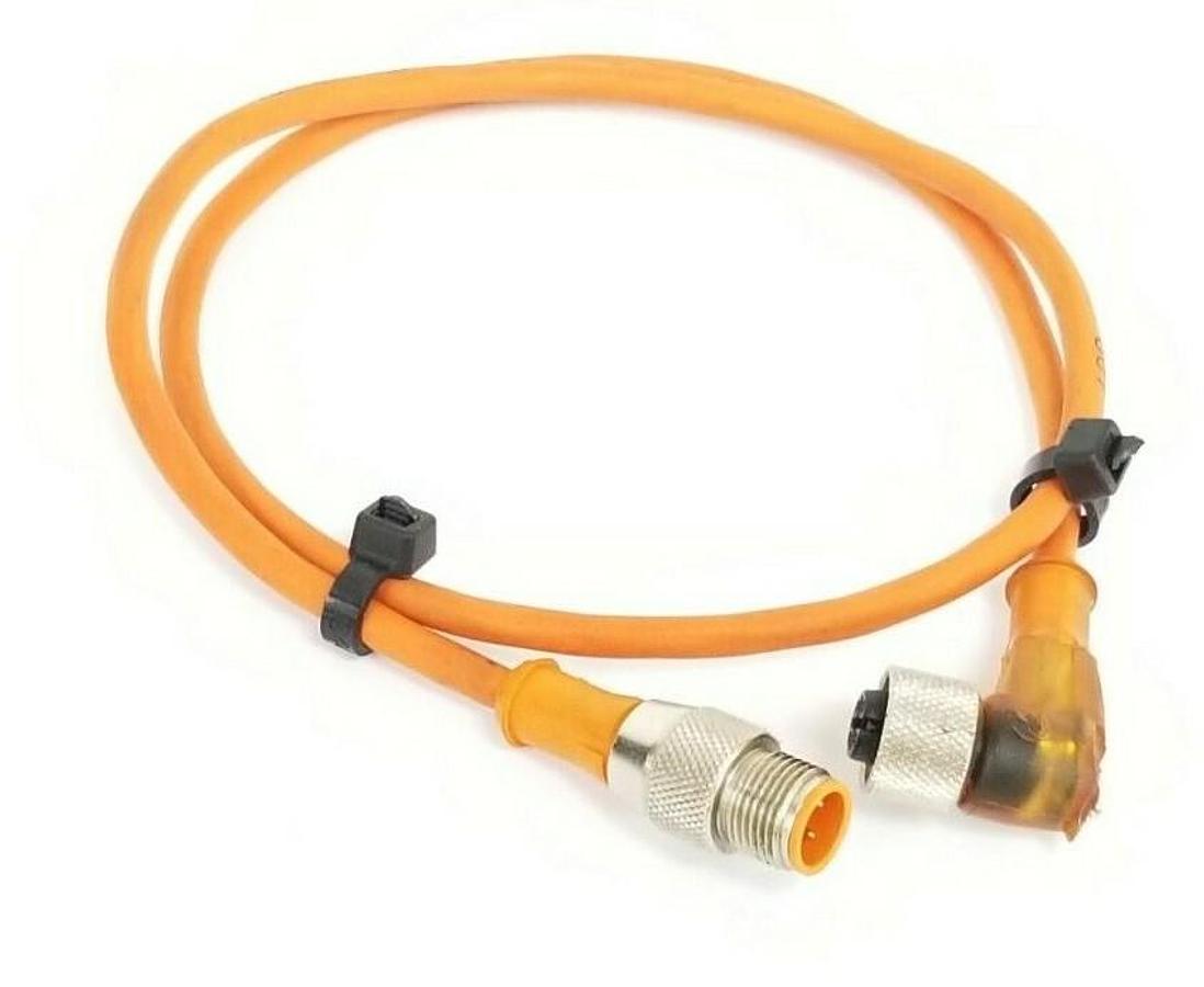 Used BELDEN LUMBERG RST-3-RKWT/LEDA4-3-90/0.6 CORDSET .6METER MALE TO FEMALE