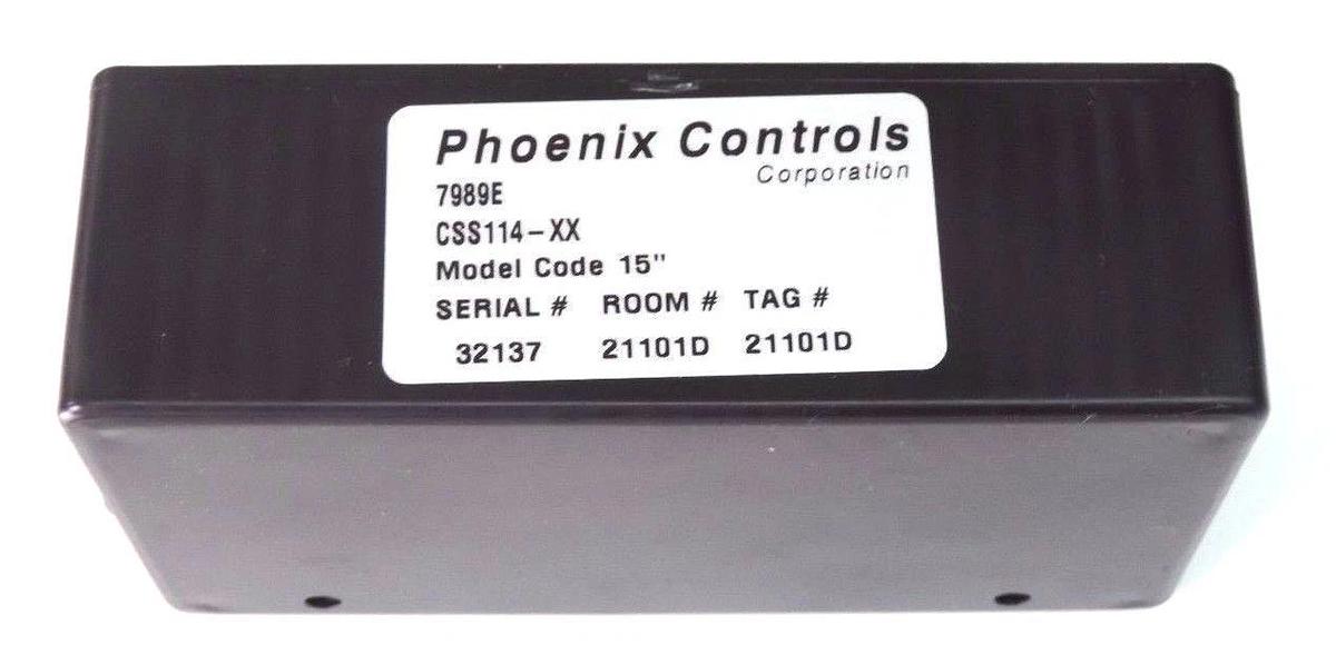 NEW PHOENIX CONTROLS CORP. CSS114-XX MONITOR W/ 3 MAGNETIC RAILS 7989E, CSS114XX