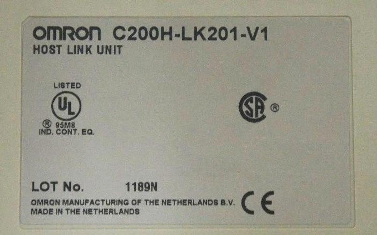 Used OMRON C200H-LK201-V1 HOST LINK UNIT C200HLK201V1