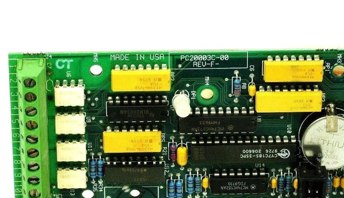 Used BALDOR RELIANCE / ABB PC20003C-00 REV-F TOP CONTROL DRIVE BOARD PC20003C00