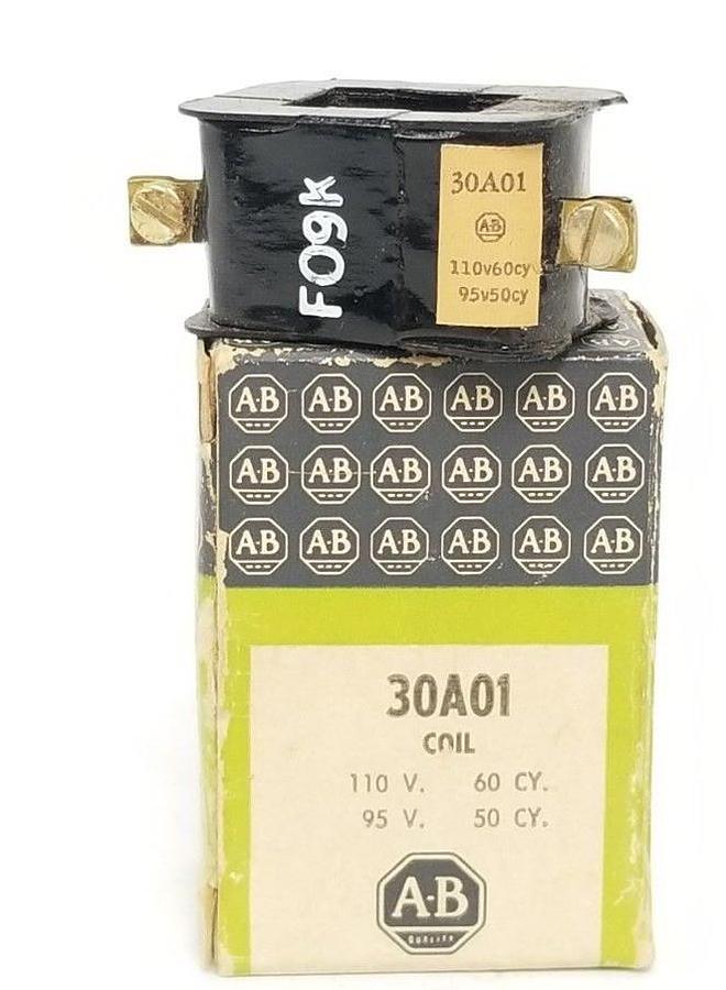 NIB ALLEN BRADLEY 30A01 COIL 110V. 60CY. 95V. 50CY