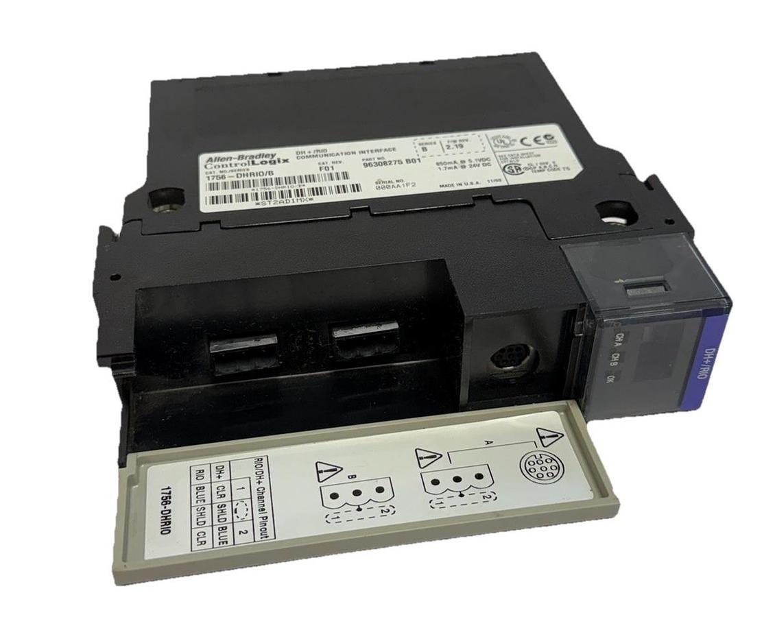 Used ALLEN BRADLEY 1756-DHRIO /B ControlLogix DH+/RIO COMMUNICATION MODULE 1756DHRIO