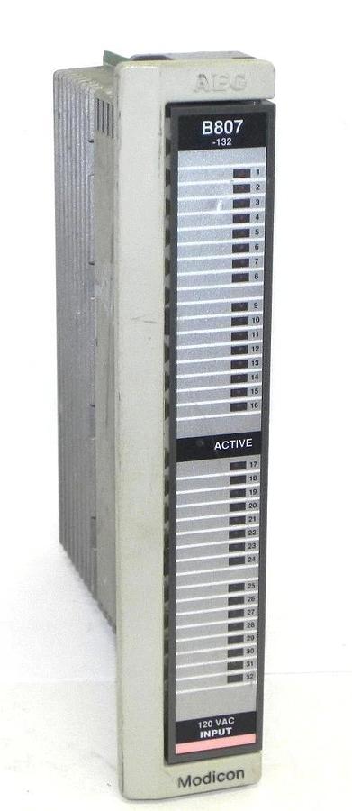 Used AEG MODICON AS-B807-132 INPUT MODULE ASB807132 120 VAC