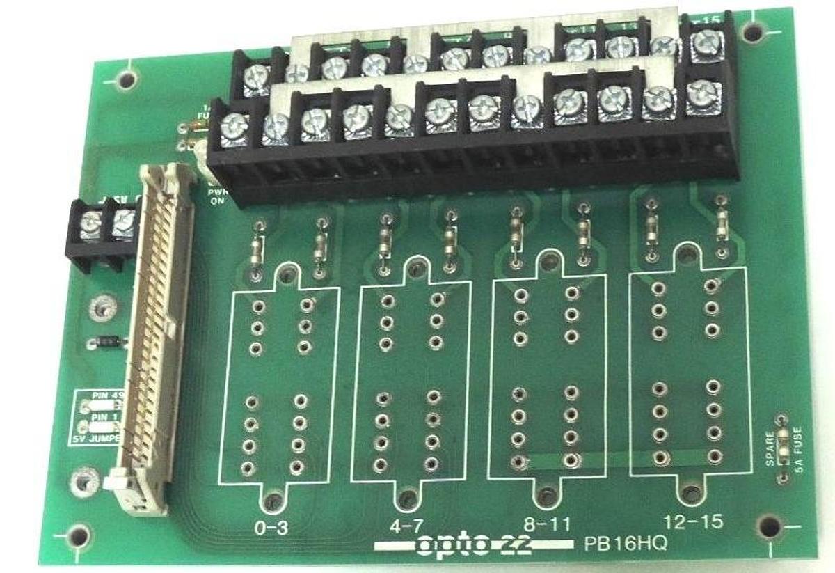 Used OPTO 22 PB16HQ I/O MODULE RACK 001824C