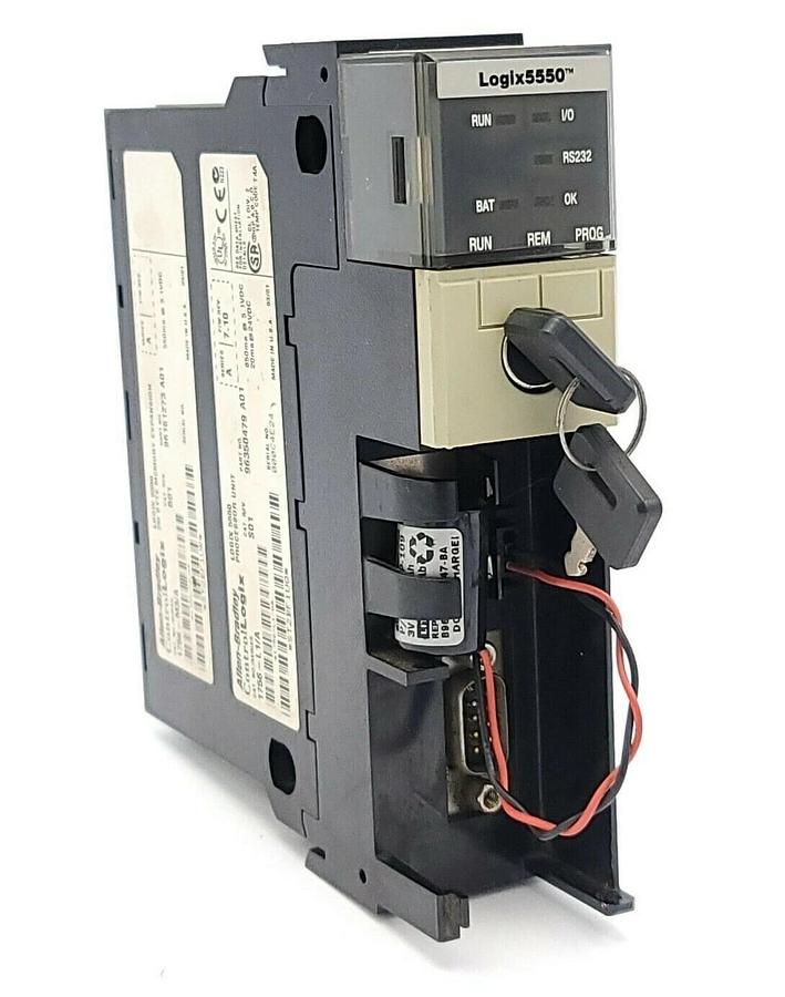 Used ALLEN BRADLEY 1756-M3/A REV. B01 SER. A 1756-L1/A REV. S01 SER. A F/W: 7.10