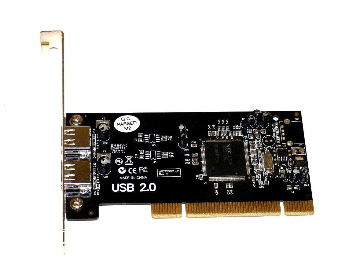 Used ADAPTEC 2217600-R PCI TO USB BOARD, AUA-2000C, REV: A 0612, 2217600R