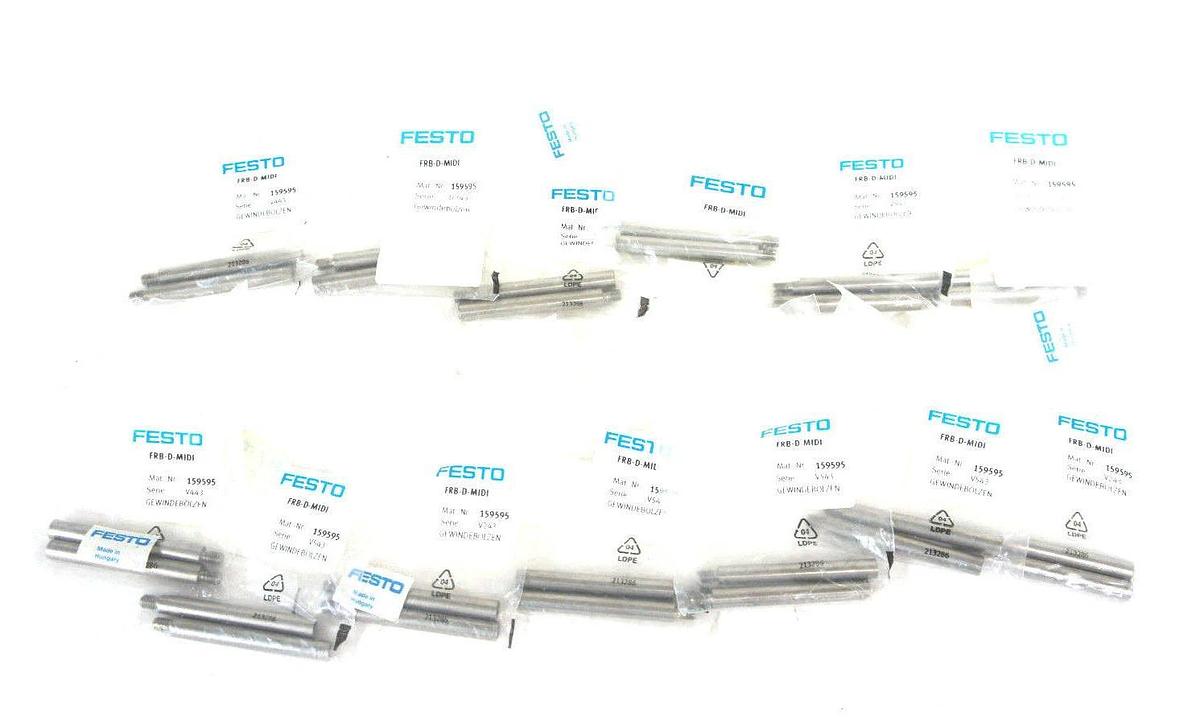 Used LOT OF 26 NEW FESTO FRB-D-MIDI THREADED BOLTS 159595