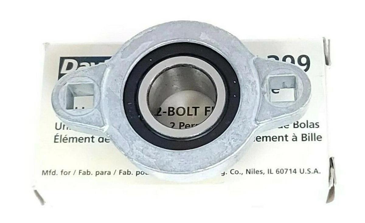 Used NIB DAYTON 1A399 BALL BEARING 2-BOLT FLANGE UNIT 1'' BORE