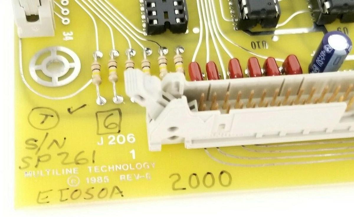 Used MULTILINE TECHNOLOGY EI050A CONTROL BOARD 2000 NTUF-1