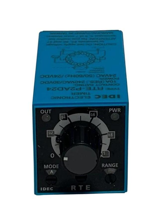 IDEC RTE-P2AD24 / RTEP2AD24 ELECTRONIC TIMER / TIME DELAY RELAY 24VAC/DC NSMP