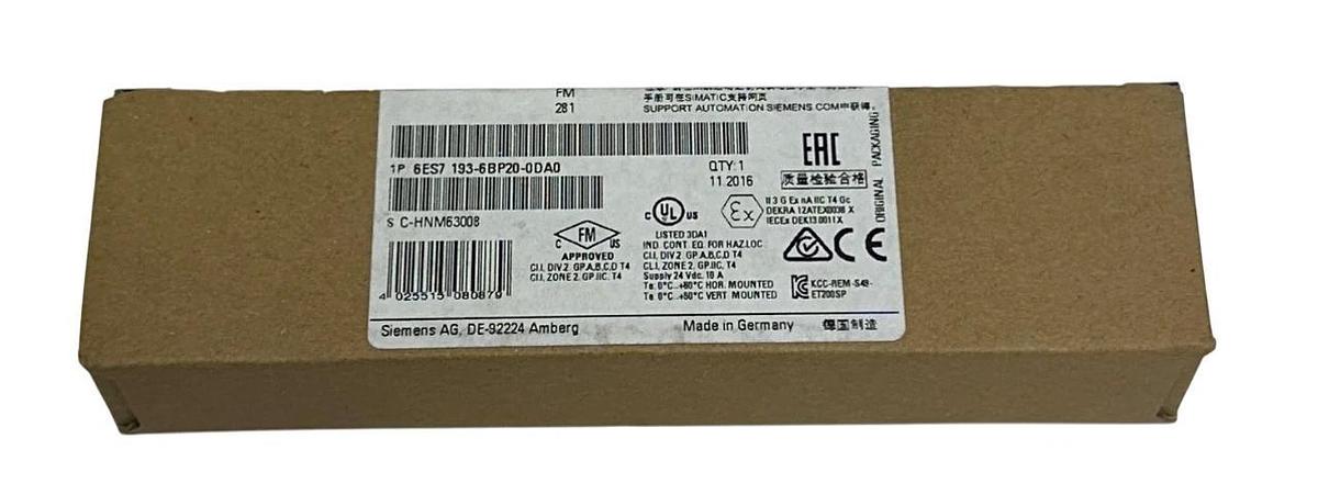 Used SIEMENS 6ES7193-6BP20-0DA0 | 6ES7 193-6BP20-0DA0 SIMATIC ET 200SP BaseUnit NSFS