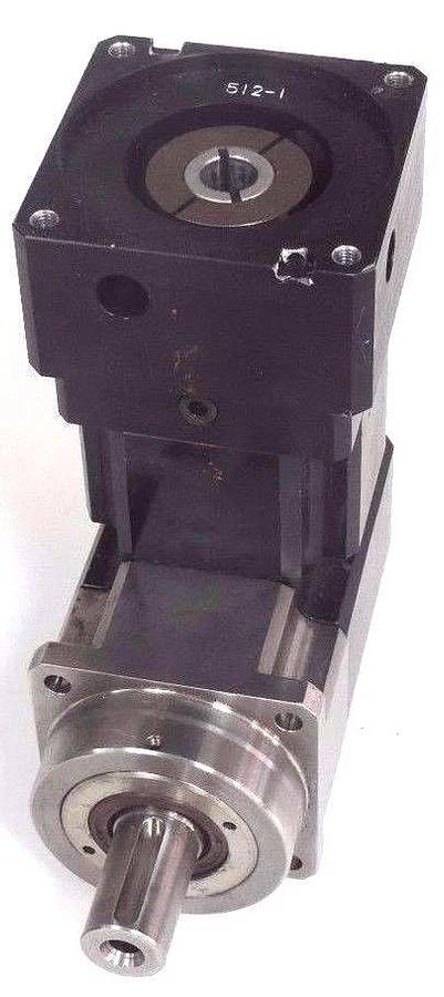 Used THOMSON MICRON 42-314288-9457 SERVO MOTOR UTR075-025-0-RM075-37 GEARBOX 90 DEG.