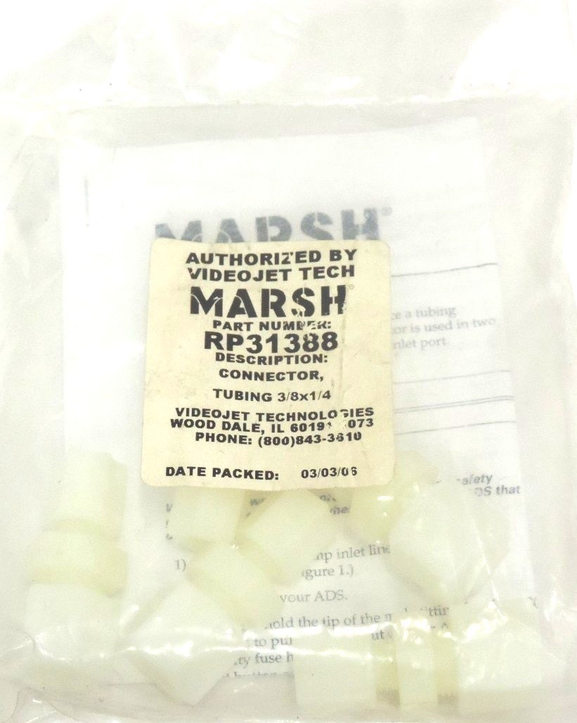 NEW MARSH VIDEOJET RP31388 TUBING 3/8X1/4 (QTY: 5)