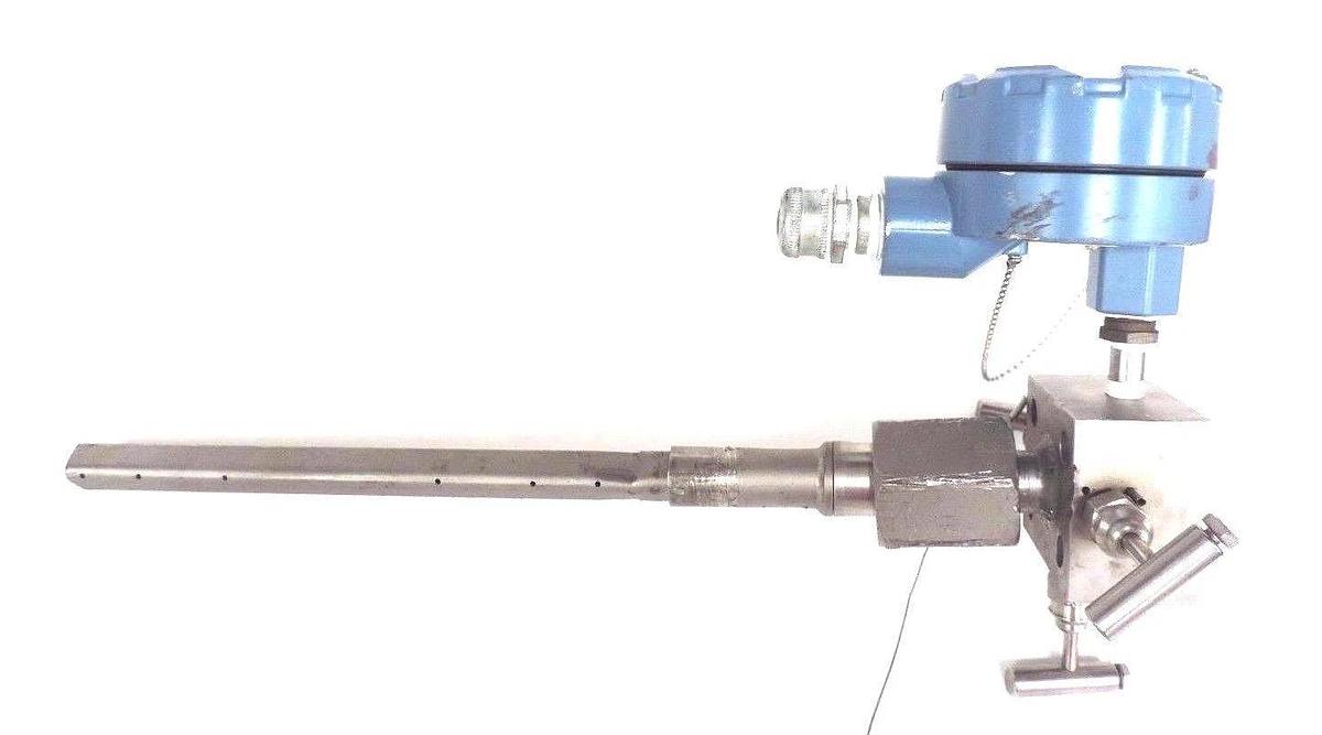 Used ROSEMOUNT MBR25S MASS PROBAR TRANSMITTER W/ MODEL 79 CONNECTION HEAD